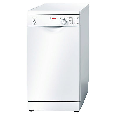 Bosch SPS40E32GB Slimline Freestanding Dishwasher, White